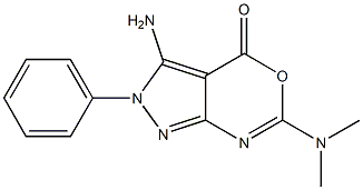 3-Amino-6-(dimethylamino)-2-phenylpyrazolo[3,4-d][1,3]oxazin-4(2H)-one|