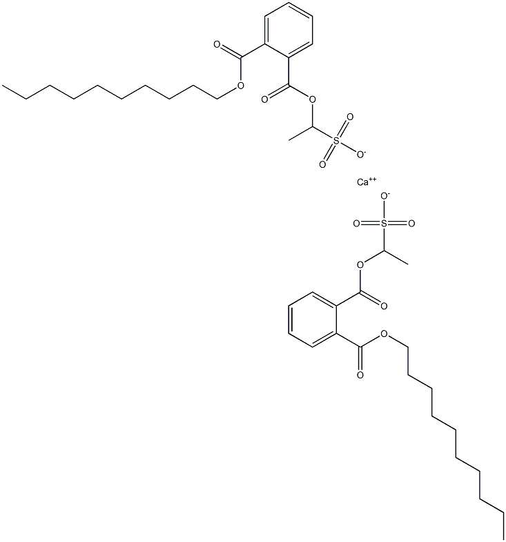 Bis[1-[(2-decyloxycarbonylphenyl)carbonyloxy]ethanesulfonic acid]calcium salt
