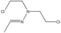 Acetaldehyde bis(2-chloroethyl)hydrazone,,结构式