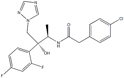  N-[(1R,2R)-2-(2,4-Difluorophenyl)-2-hydroxy-1-methyl-3-(1H-1,2,4-triazol-1-yl)propyl]-4-chlorobenzeneacetamide