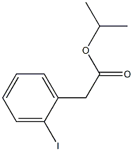 (o-Iodophenyl)acetic acid isopropyl ester,,结构式