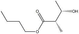 (2S,3S)-2-Methyl-3-hydroxybutyric acid butyl ester Structure