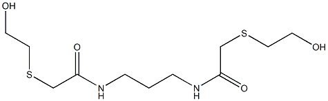 2,2'-Bis(2-hydroxyethylthio)[N,N'-trimethylenebis(acetamide)] 结构式
