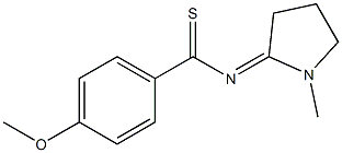 1-Methyl-2-[[4-methoxyphenyl(thioxo)methyl]imino]pyrrolidine Struktur