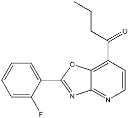 2-(2-Fluorophenyl)-7-butanoyloxazolo[4,5-b]pyridine 结构式