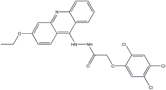 N'-(3-Ethoxyacridin-9-yl)-2-(2,4,5-trichlorophenoxy)acetohydrazide Structure