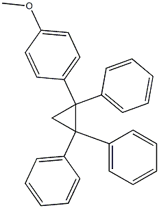 1-(4-Methoxyphenyl)-1,2,2-triphenylcyclopropane Struktur