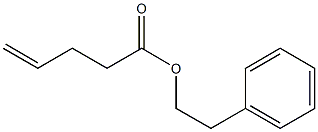 4-Pentenoic acid 2-phenylethyl ester Structure