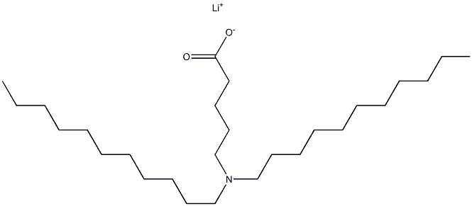 5-(ジウンデシルアミノ)吉草酸リチウム 化学構造式