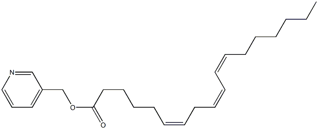 (6Z,9Z,12Z)-6,9,11-Octadecatrienoic acid 3-pyridinylmethyl ester,,结构式