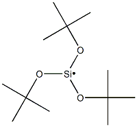 Tritert-butoxysilyl radical Structure