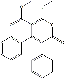 3,4-Diphenyl-2-oxo-6-methoxy-2H-thiopyran-5-carboxylic acid methyl ester