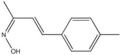 4-(4-Methylphenyl)-3-butene-2-oneoxime Structure