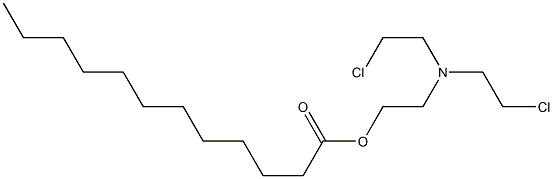 Lauric acid 2-[bis(2-chloroethyl)amino]ethyl ester Structure