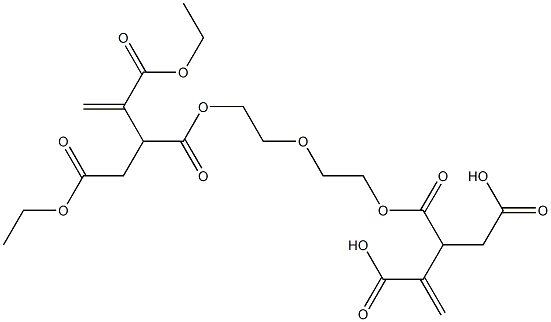 3,3'-[Oxybisethylenebis(oxycarbonyl)]bis(1-butene-2,4-dicarboxylic acid diethyl) ester Structure