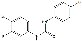 N-(4-Chloro-3-fluorophenyl)-N'-(4-chlorophenyl)urea Structure