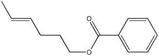 安息香酸4-ヘキセニル 化学構造式