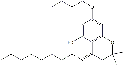 N-Octyl-2,2-dimethyl-5-hydroxy-7-butoxychroman-4-imine|