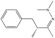 [R,(-)]-3-メチル-4-フェニル-2-ブタノンジメチルヒドラゾン 化学構造式