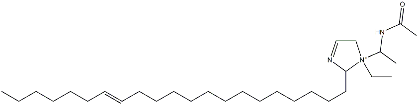 1-[1-(アセチルアミノ)エチル]-1-エチル-2-(14-ヘニコセニル)-3-イミダゾリン-1-イウム 化学構造式