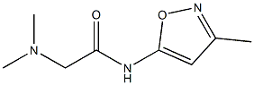 N-(3-Methyl-5-isoxazolyl)-2-(dimethylamino)acetamide Struktur