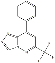 8-Phenyl-6-(trifluoromethyl)-1,2,4-triazolo[4,3-b]pyridazine Struktur