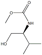 (-)-[(S)-1-Hydroxymethyl-2-methylpropyl]carbamic acid methyl ester,,结构式