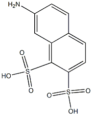 7-Amino-1,2-naphthalenedisulfonic acid,,结构式