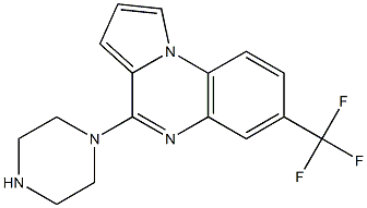 7-Trifluoromethyl-4-(1-piperazinyl)pyrrolo[1,2-a]quinoxaline Structure