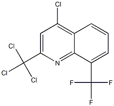 2-Trichloromethyl-4-chloro-8-trifluoromethylquinoline Structure
