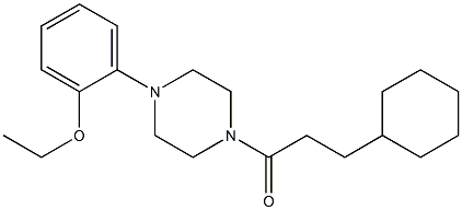 1-(2-Ethoxyphenyl)-4-(3-cyclohexylpropionyl)piperazine Structure