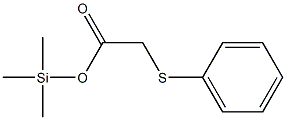 (Phenylthio)acetic acid trimethylsilyl ester,,结构式