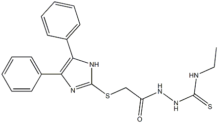 N'-[(Ethylamino)thiocarbonyl]-2-[(4,5-diphenyl-1H-imidazol-2-yl)thio]acetohydrazide,,结构式