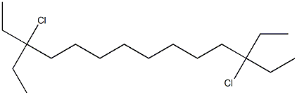 3,12-ジクロロ-3,12-ジエチルテトラデカン 化学構造式