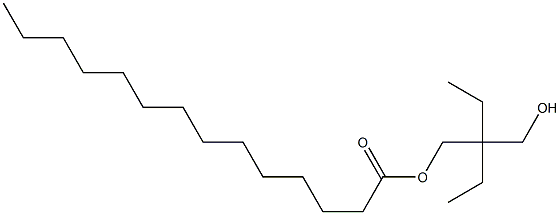 Tetradecanoic acid 2-ethyl-2-(hydroxymethyl)butyl ester,,结构式