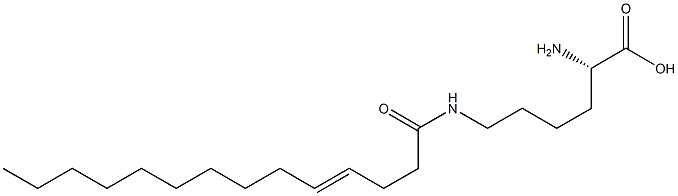 N6-(4-Tetradecenoyl)lysine Struktur