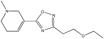 3-(2-Ethoxyethyl)-5-[(1,2,5,6-tetrahydro-1-methylpyridin)-3-yl]-1,2,4-oxadiazole Structure