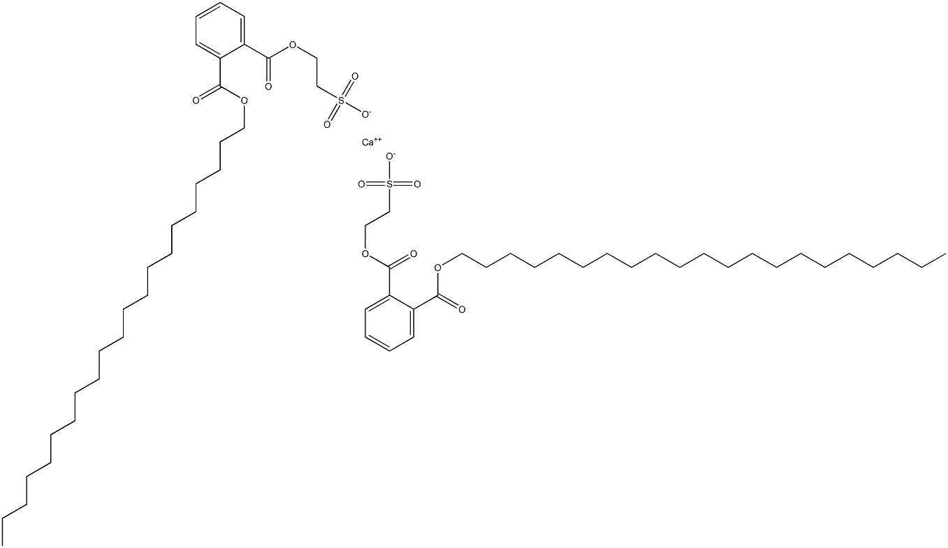Bis[2-[(2-henicosyloxycarbonylphenyl)carbonyloxy]ethanesulfonic acid]calcium salt,,结构式