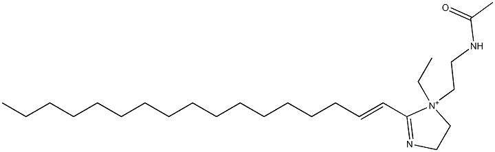 1-[2-(Acetylamino)ethyl]-1-ethyl-2-(1-heptadecenyl)-2-imidazoline-1-ium Struktur