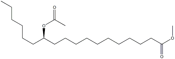 [R,(+)]-12-Acetyloxystearic acid methyl ester Structure