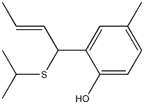 2-[(2E)-1-Isopropylthio-2-butenyl]-4-methylphenol Structure