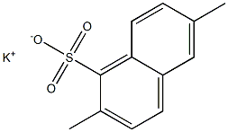 2,6-Dimethyl-1-naphthalenesulfonic acid potassium salt,,结构式