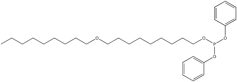 Phosphorous acid 9-(nonyloxy)nonyldiphenyl ester Struktur