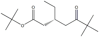(3R)-3-Ethyl-5-oxo-6,6-dimethylheptanoic acid tert-butyl ester 结构式