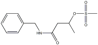 3-(Methylsulfonyloxy)-N-benzylbutyramide Struktur