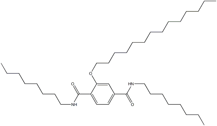 2-(Tetradecyloxy)-N,N'-dioctylterephthalamide Struktur