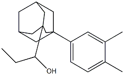 1-(3,4-Dimethylphenyl)-3-(1-hydroxypropyl)adamantane,,结构式