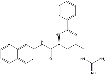 (2R)-N-(2-Naphtyl)-2-(benzoylamino)-5-guanidinopentanamide,,结构式