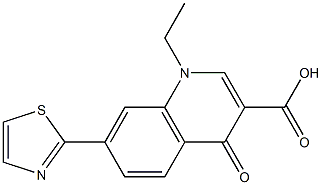  1,4-Dihydro-1-ethyl-4-oxo-7-(thiazol-2-yl)quinoline-3-carboxylic acid