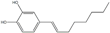 4-[(E)-1-Octenyl]pyrocatechol Structure